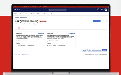 As instruções passo a passo são mostradas diretamente na tela do sistema, com orientações simples e baseadas na experiência dos nossos especialistas. 1